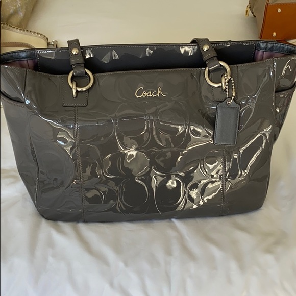 Coach patent tote - Picture 2 of 10
